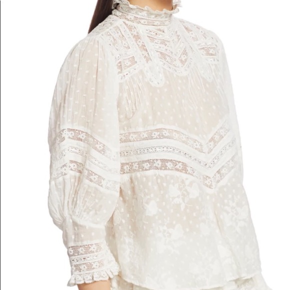 LoveShackFancy Shelly High-Neck Top - Picture 4 of 13